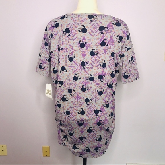 LuLaRoe Disney Boho Geometric Minnie Irma Top- XXS- NWT - Picture 4 of 5